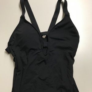 Anthropologie Seafolly Deep V one-Piece Swimsuit